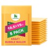 Kraft Bubble Mailers [5 Pack] Mailing Packing Envelopes #5 (10.5"