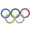 Jgbike ラウンドオーバルチェーンリング 104mm BCD chainring 30T 32T 34T 36T 38T