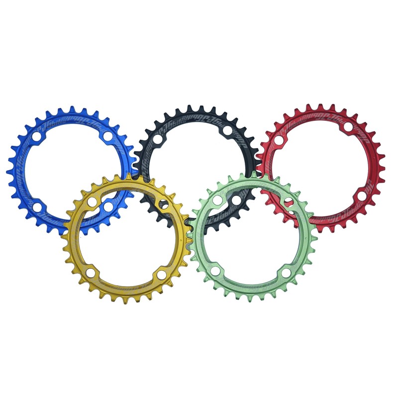 Jgbike ラウンドオーバルチェーンリング 104mm BCD chainring 30T 32T 34T 36T 38T