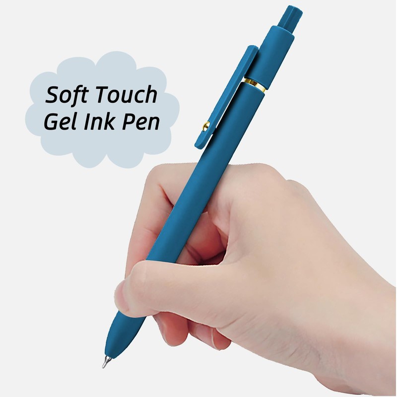 YOXMJDB Gel Pens, 6 Pcs 0.5mm Fine Point Smooth Writing