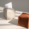 OLETHA Square Tissue Box Cover - Aesthetic Desk Decor for