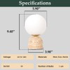 Skyblaze Modern Marble Table Lamp with Frosted Glass Shade Cute