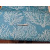 Richloom Sea Coral ocean quilted Polyester duck Outdoor Fabric teal
