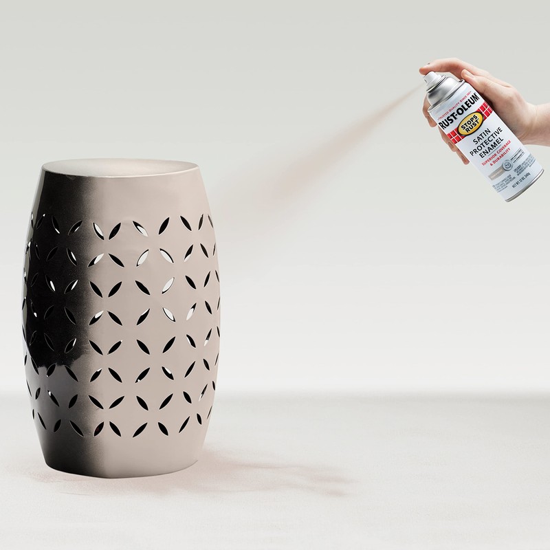 Rust-Oleum 276271 Stops Rust Spray Paint, 12 oz, Satin French