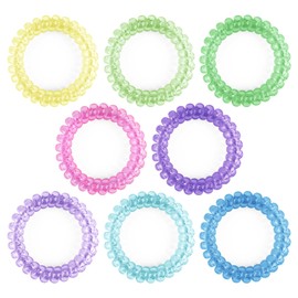 Sallurna Sensory Stretchy Bracelets for Boys and Girls, 8 Packs Strechy Coli Fidget Bracelets for Autism Kids, ADHD, Or Special Needs