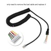 Microphone Cable, Portable Car Radio Hand Microphone Line for YAESUMH-48A6J,