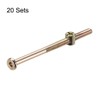 sourcing map M6 x 110mm Furniture Bolts Nut Set Hex