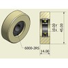 4 pieces nylon polyamide wheels 45 mm diameter 14 mm