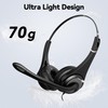 Voistek USB Headset with Microphone for PC Laptop, Wired Computer