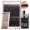 Volume Lash Clusters Kit DIY Lash Extension Kit D Curvature