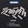 Glarks 220Pcs Non-Insulated Butt Connectors Assortment Kit, 22-16/16-14/14-12/12-10 AWG Gauge