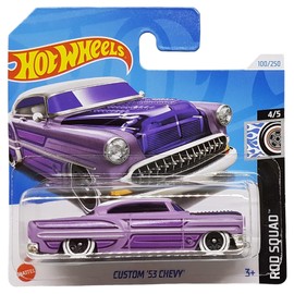 Hot Wheels - Custom '53 Chevy - Rod Squad 4/5 - HTF18 - Short Card - Treasure Hunt - GM - Mattel 2024 - 1:64