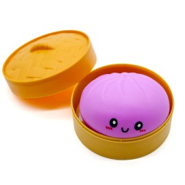 8.5cm Dumpling Squishy Toys, Giant Dumpling Squishy Mystery Box, Colorful Squishies,Stress Balls,Stocking Stuffers,Stretchy DeskColor: Purple, Size: 8.5cm