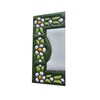 Green Floral Ceramic House Numbers & Letters Tile Size 7.5cm