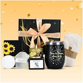 Birthday Gifts for Women, Relaxing Spa Gift Basket Set, Unique Gifts for Her, Friends, Mom, Sister, Coworker, Wife, Girlfriend