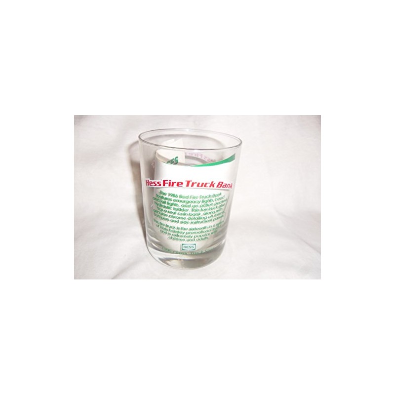 Hess 1996 Classic Truck Series Glass 1986 Hess Firetruck Bank