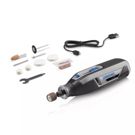 DREMEL MINI ROTARY TOOL 4V Cordless with 10 Accessories and USB Charger