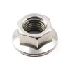 304 Stainless Steel Metric Flange Nuts M4 4mm Hex Nut-50