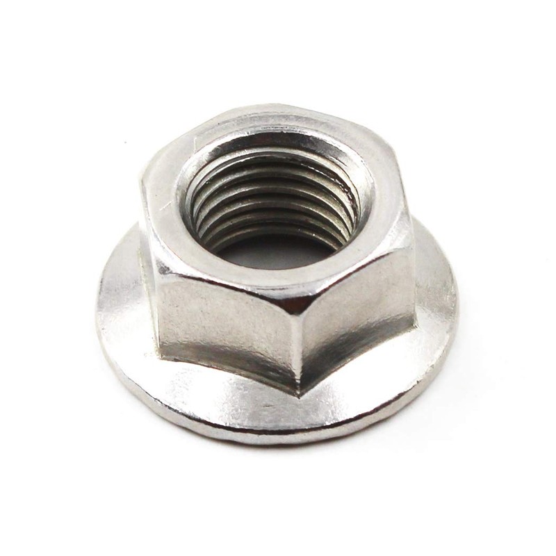 304 Stainless Steel Metric Flange Nuts M4 4mm Hex Nut-50