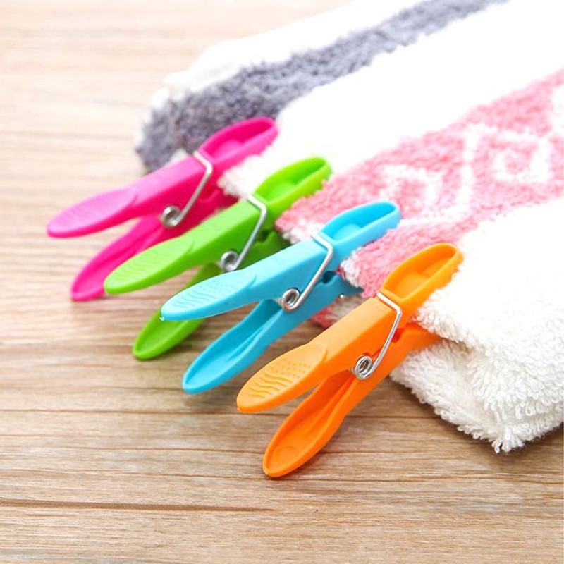 FOCCTS 72Pcs Clothes Line Clips for Hangers Windproof, Clothespin Clothes