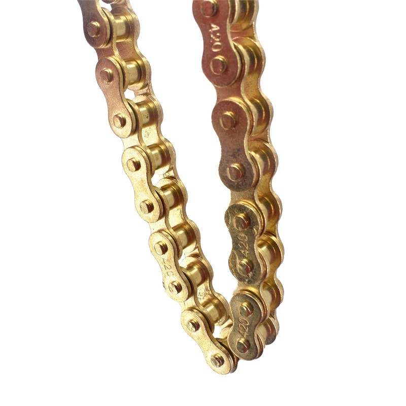 420 Roller Chain, 420 Motorcycle Chain 102 Links with Connecting