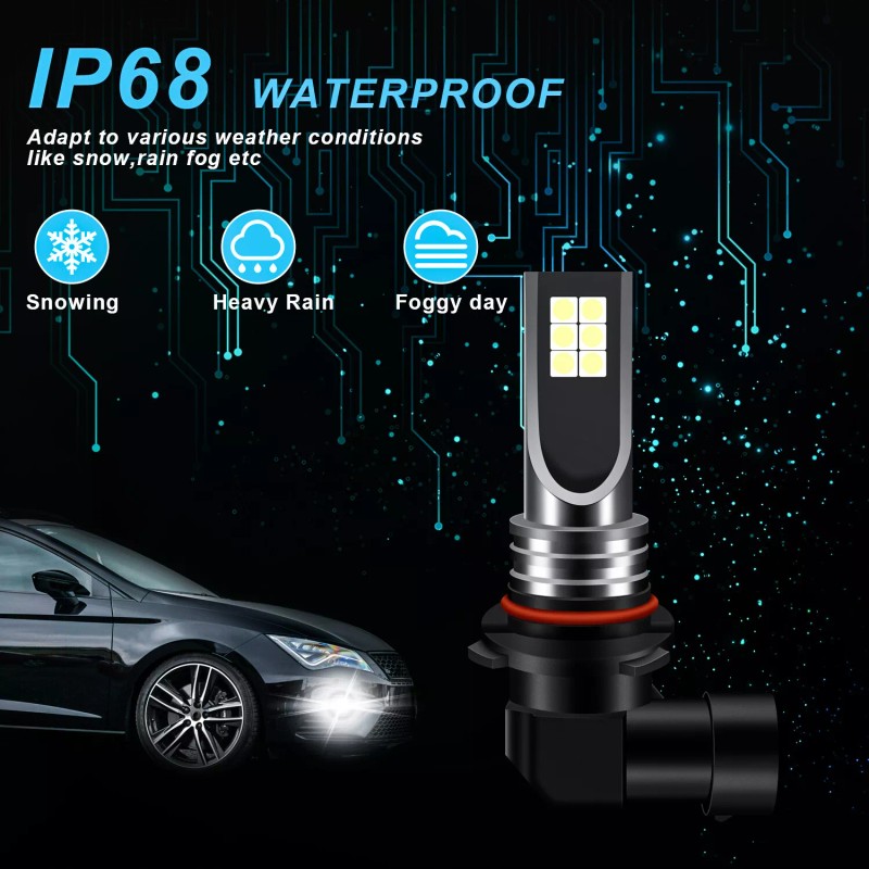 SHENKENUO For 2015-2019 Ford F150 - 6X 6000K LED Headlight