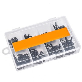 80pcs Rod Tip Repair Kit, Stainless Steel Ceramic Fishing Rod Guide Rings Replacement for Freshwater Saltwater