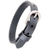 P-Rize Simple Slim Leather Bracelet, Standard Buckle, Casual, Rock Taste