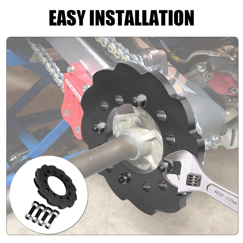 URLWALL Poly Sprocket Guard, CNC Billet Aluminum Sprocket Chain Guard