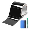Lypumso Gloss Black Vinyl Wrap for Chrome Delete, 4 Inch