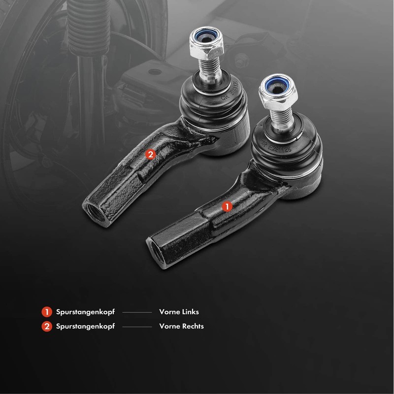 Frankberg 2 x Tie Rod End Front Axle Compatible with