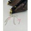 ZOONAI Pearl Bow Bag Charm for for Handbags, Cute Bowknot