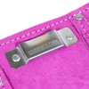 SPARES2GO Gardening Tool Belt Pink Double Leather 11 Pouch Purple