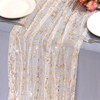 LOMOHOO 2 x Silver Table Runners, 70 x 300 cm