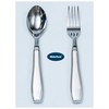 MiloZen Weighted Utensils for Hand Tremors, Adaptive Flatware Stainless Steel
