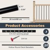 Belinova 25 Pack Hollow Round Deck Balusters 26" Balusters for