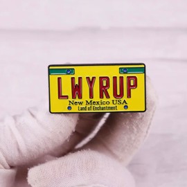 LWYRUP - Placa de matrícula de coche para abogado, mejor llamada, Saul Goodman, Breaking Bad, programa de televisión de Nuevo México Tierra del Encantamiento de 1.2 pulgadas, 1.2 Inches, Esmalte,