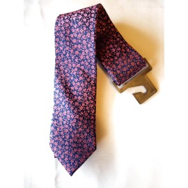 Express Men`s Floral Textured Narrow Silk Tie New $49