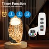 FuoiCorn Wood Crystal Display Base Light - LED Illuminator for