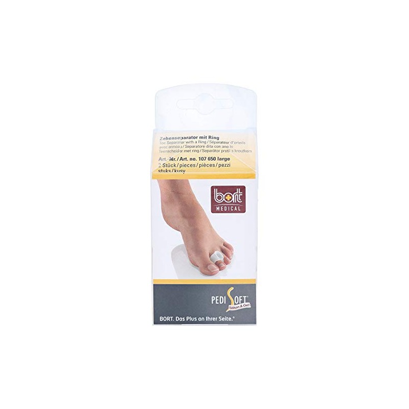 Bort Bort PediSoft 107650 Large Pack of 2 Gel Toe
