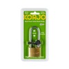Korjo Solid Brass Padlock Luggage Long Shackle Lock, Travel