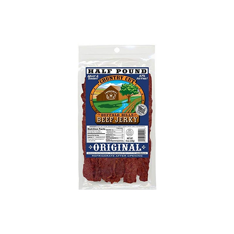 Buffalo Bills 8oz Original Country Cut Beef Jerky Pack (moist