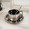 MUNEFE Stainless Steel Coffee Cup Set, Double Walled Espressos Cups,