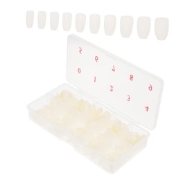 Healeved Ballet Nails Pcs Fake Nail Patches Manicure Detachable Reusable for Diy Home Salon