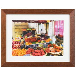Kenko MNGA-2L-BR Picture Frame, New Garden, 2L, Glass Type, Wood Frame, Brown