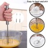 2 PCS Hand Push Whisk Egg Blender Semi Auto Rotating