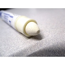 Nissen (00300) 5/16" Medium Bullet Tip White Solid Marker Paint Crayon - 2 QTY