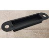 Door Latch Keep Strike Dust Box Black Plastic Large 115mm