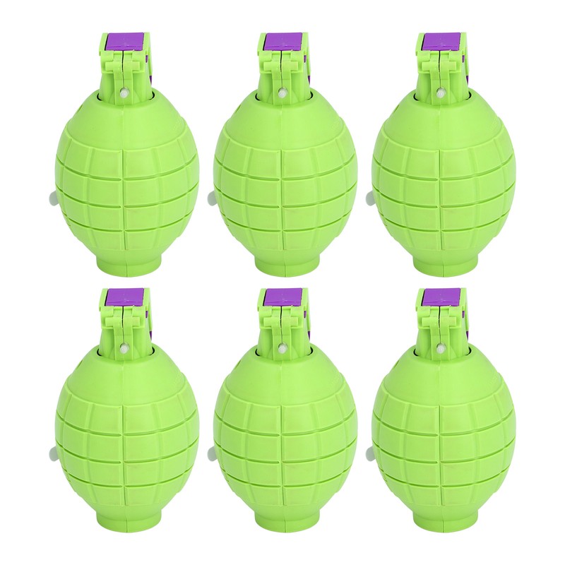 6pcs Kids Toy Hand Grenades Pretend Role Play Plastic Grenades