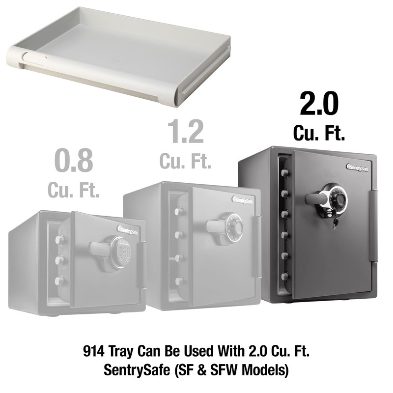 SentrySafe White Shelf Insert for SFW205 Fireproof and Waterproof Safes,